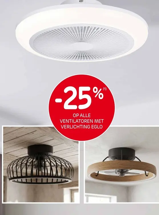 Promotie: Ventilatoren met verlichting