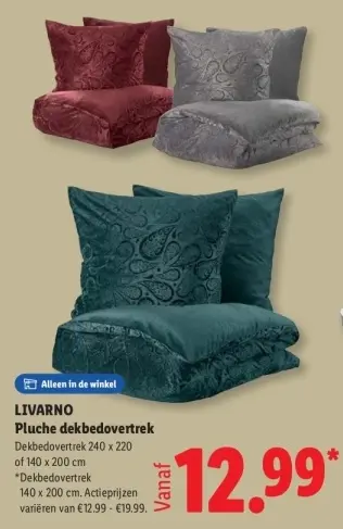 Aanbieding: Pluche dekbedovertrek