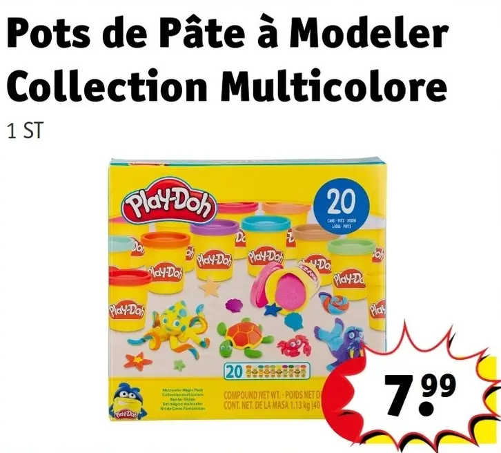 Offre: Pots de Pâte à Modeler Collection Multicolore