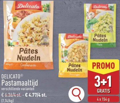 Promotie: DELICATO Pastamaaltijd