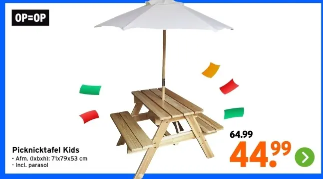 Aanbieding: Picknicktafel Kids