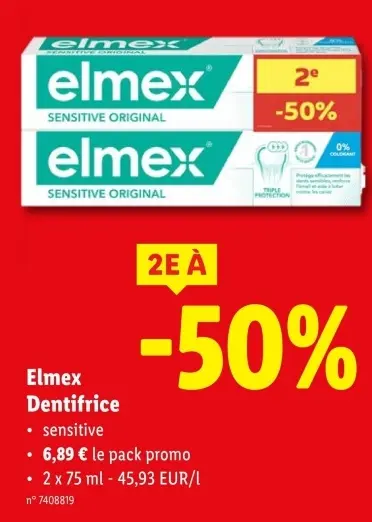 Offre: Elmex Dentifrice