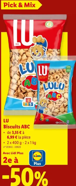 Offre: Biscuits ABC