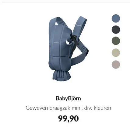 Aanbieding: Draagzak mini