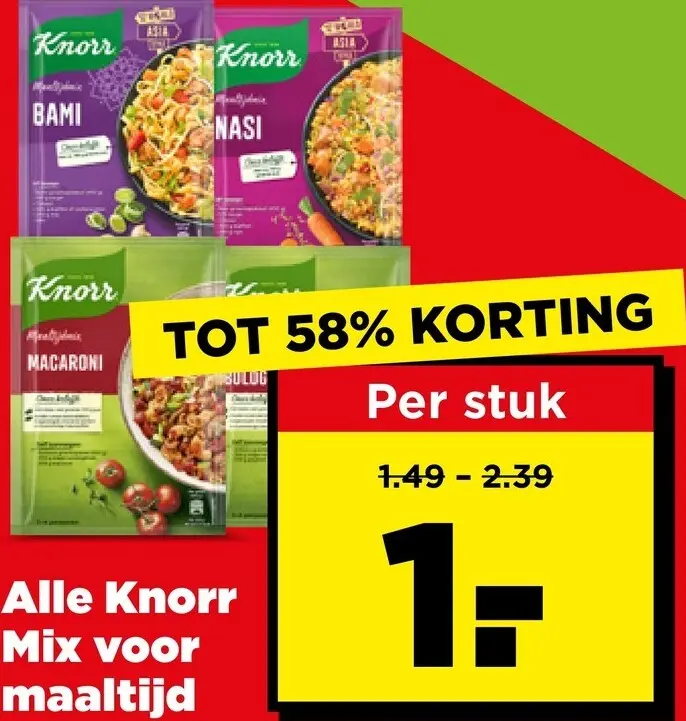 Aanbieding: Mix voor maaltijd