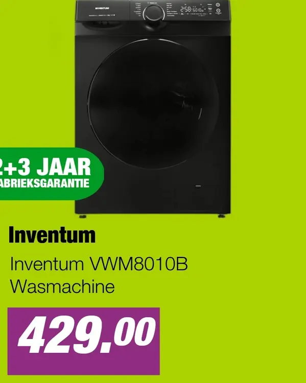 Aanbieding: Inventum VWM8010B Wasmachine