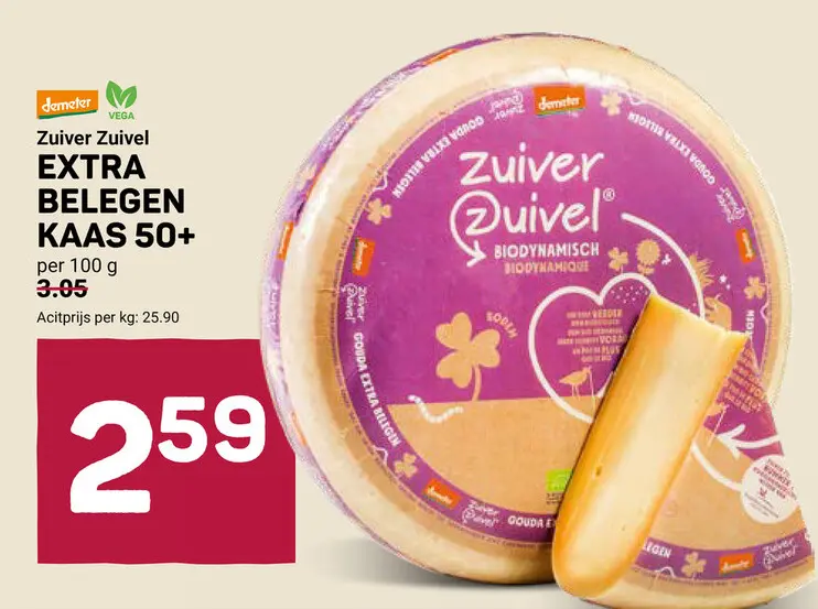 Aanbieding: Extra belegen kaas 50+