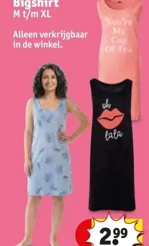 Promotie: Bigshirt