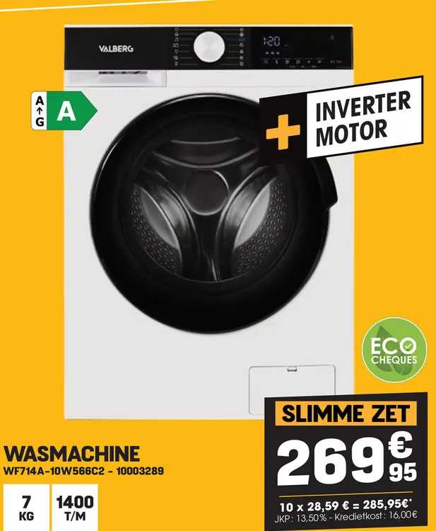 Promotie: Wasmachine