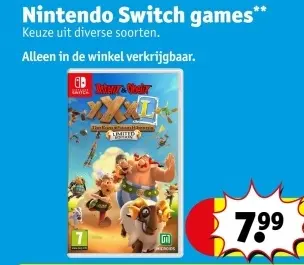 Promotie: Nintendo Switch games