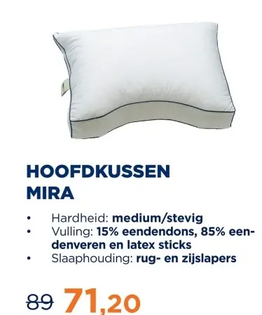 Aanbieding: Hoofdkussen mira