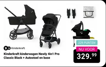 Aanbieding: Kinderkraft kinderwagen Newly 4in1 Pro Classic