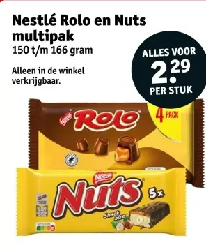 Aanbieding: Rolo en Nuts multipak