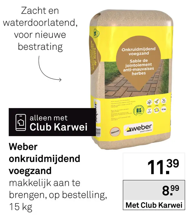 Aanbieding: Weber onkruidmijdend voegzand