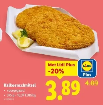 Promotie: Kalkoenschnitzel