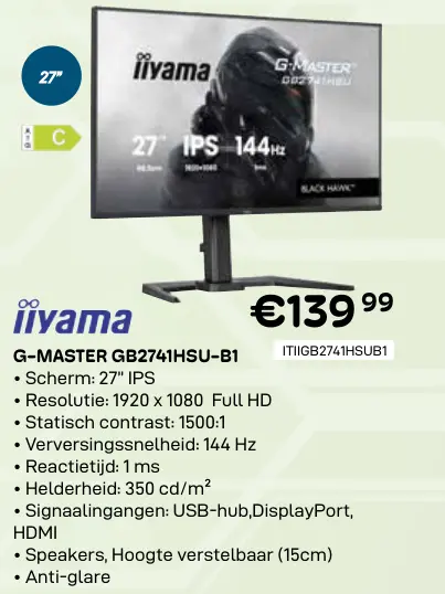 Promotie: G-master gb2741hsu-b1