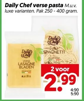 Aanbieding: Daily Chef verse pasta