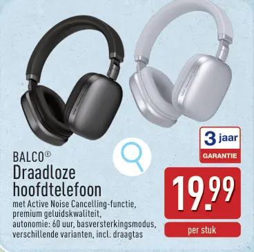 Promotie: Draadloze hoofdtelefoon