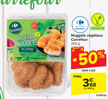 Offre: Nuggets végétaux Carrefour
