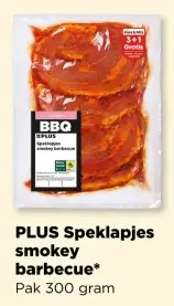 Aanbieding: PLUS Speklapjes smokey barbecue