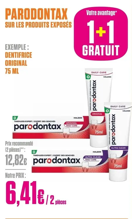 Offre: Parodontax sur les produits exposés