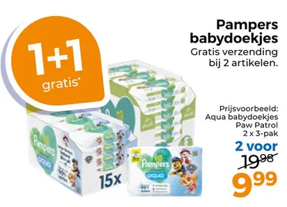 Aanbieding: Pampers babydoekjes