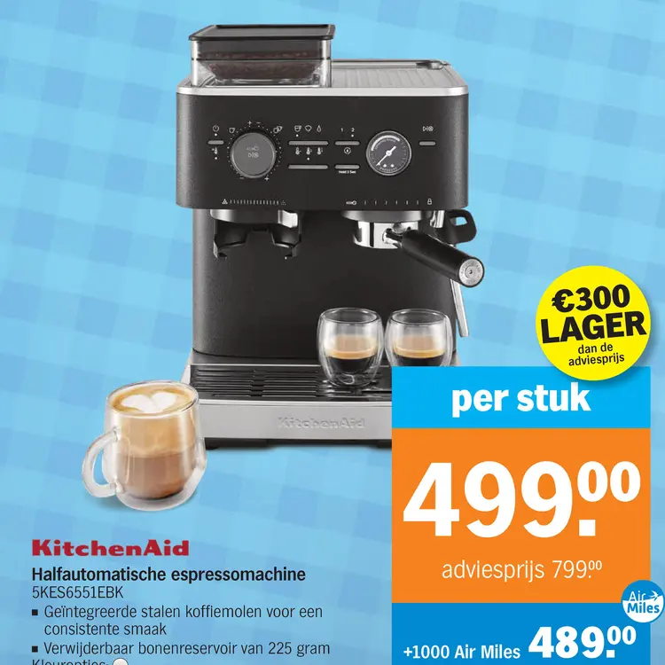 Aanbieding: Halfautomatische espressomachine