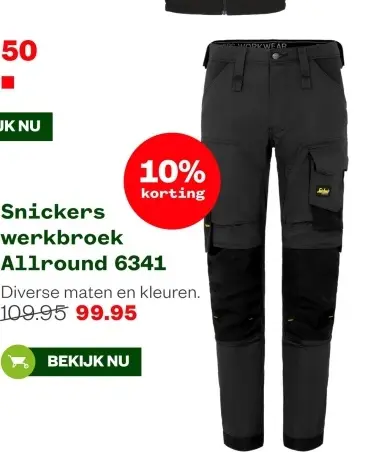 Aanbieding: Snickers werkbroek Allround 6341