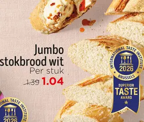 Aanbieding: Stokbrood wit