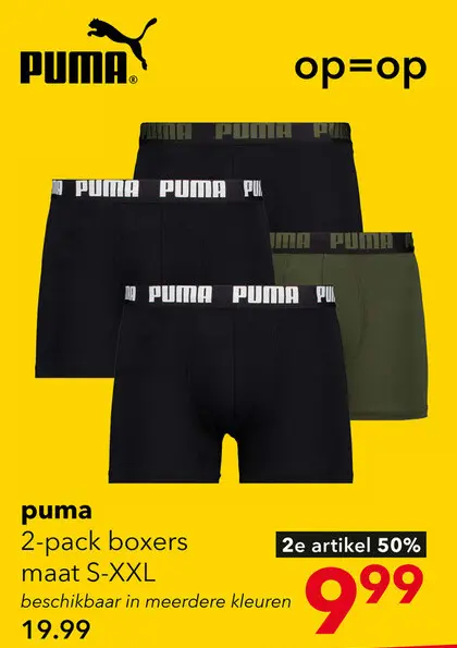 Aanbieding: 2-pack boxers Puma