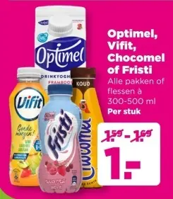 Aanbieding: Optimel, Vifit, Chocomel of Fristi