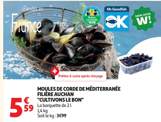 Promotie: Moules de corde de méditerranée