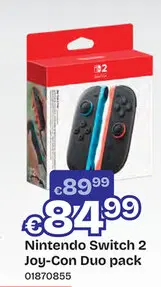Promotie: Switch 2 Joy-Con Controller Duo Pack Blauw/Rood