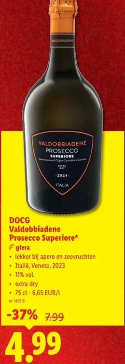 Promotie: Valdobbiadene Prosecco Superiore
