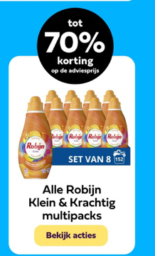 Aanbieding: Robijn Klein & Krachtig multipacks