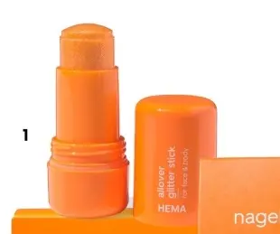 Aanbieding: Oranje glitterstick voor gezicht en lichaam