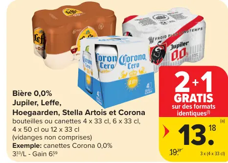 Offre: Bière 0,0%