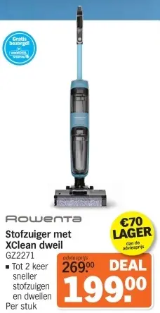 Aanbieding: Stofzuiger met XClean dweil