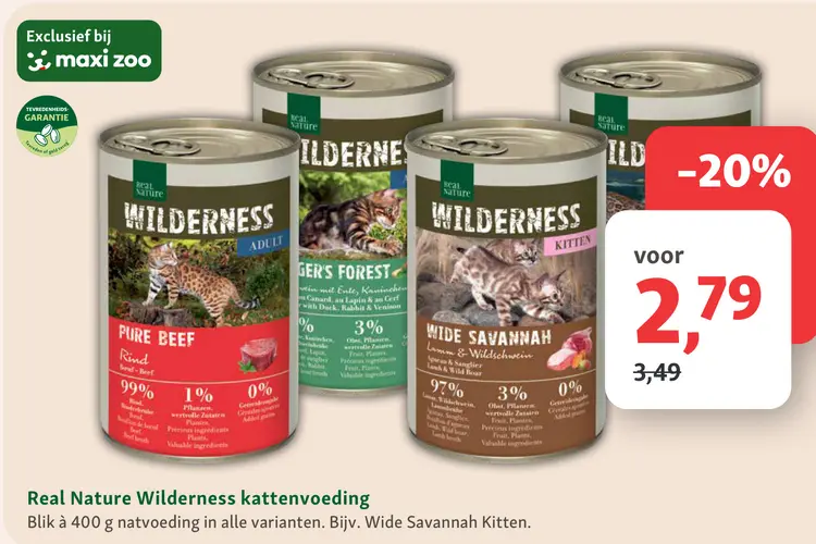 Aanbieding: Wilderness kattenvoeding