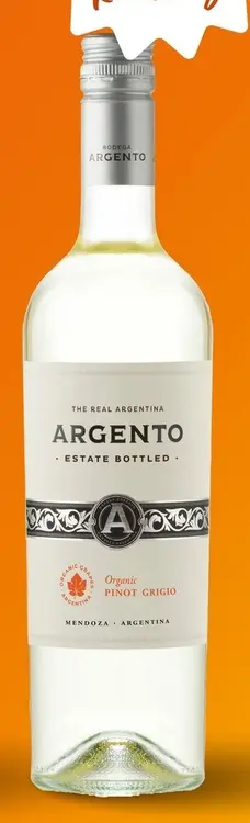 Aanbieding: Argento Estate Bottled Organic Pinot Grigio