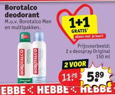 Promotie: Borotalco deodorant