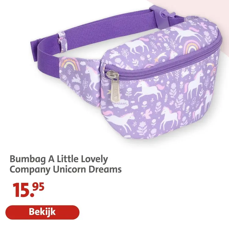 Aanbieding: Bumbag A Little Lovely Company Unicorn Dreams