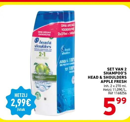 Promotie: Set van 2 shampoo's