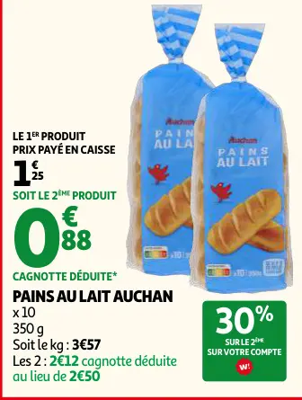 Offre: Pains au lait