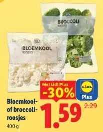 Aanbieding: Bloemkool- of broccoliroosjes