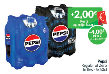 Aanbieding: Pepsi Regular of Zero