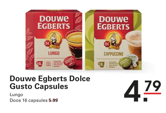 Aanbieding: Dolce Gusto Capsules