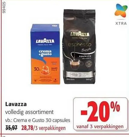 Promotie: Lavazza volledig assortiment