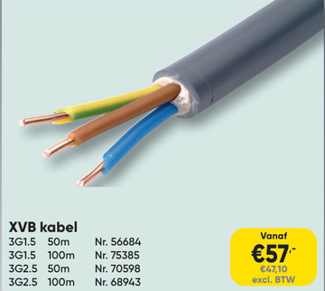 Aanbieding: XVB kabel 