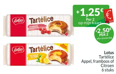 Aanbieding: Tartélice appel, framboos of citroen